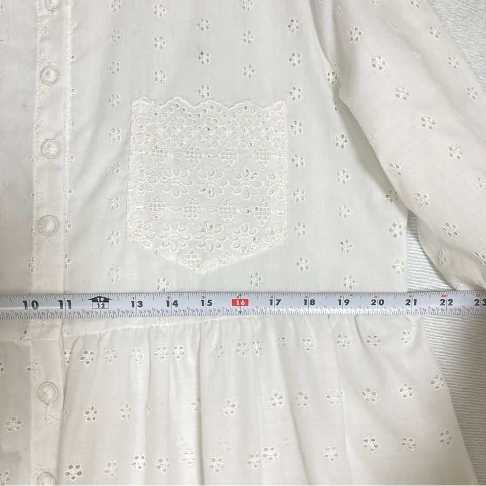 Vintage Bonnie Srauss  Maxi Dress Women's  Embroidered Size 10 White - Picture 11 of 16